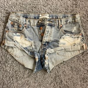 One Teaspoon Bandit Denim Shorts
